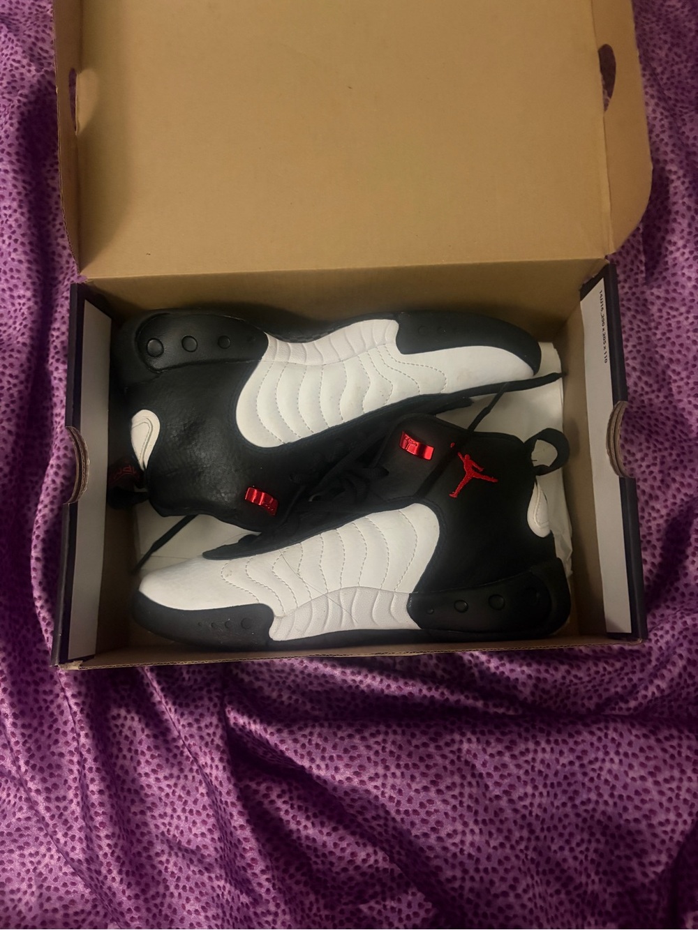 Jordan Men's Black, White and Red Athletic High-Tops